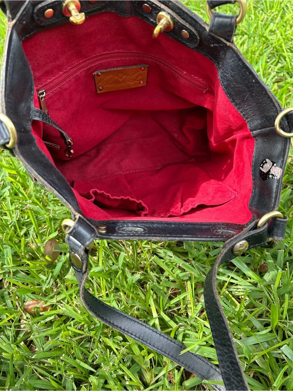 Patricia Nash Tropical Estate Leather Shoulder Bag